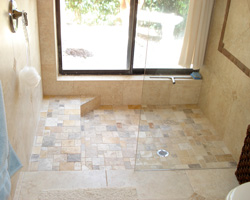 Tile bath